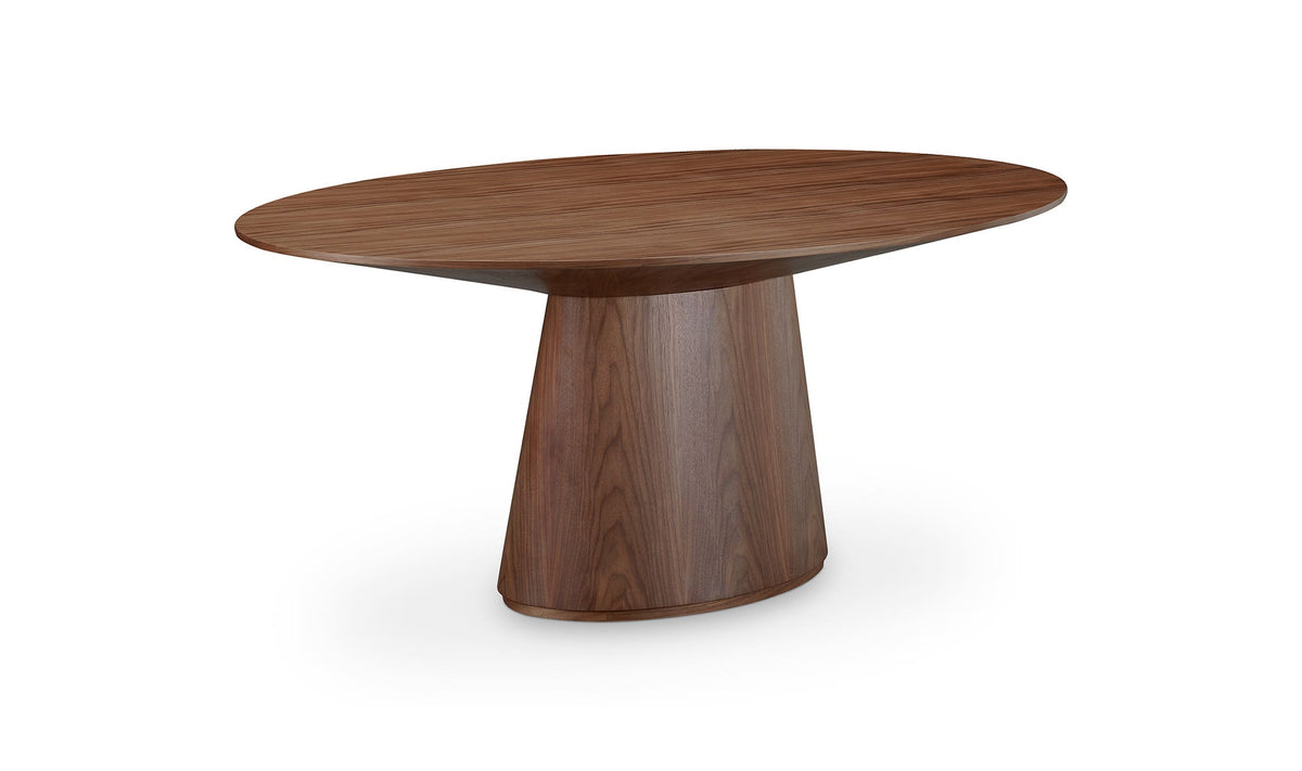Orla Oval Dining Table Walnut Brown