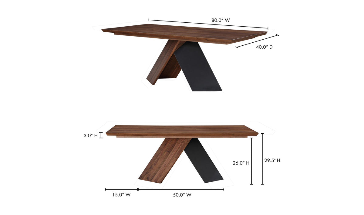 Avery Dining Table Brown