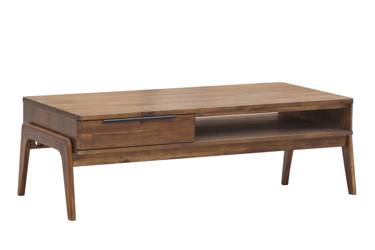 Radley Coffee Table in Brown, front view, solid acacia