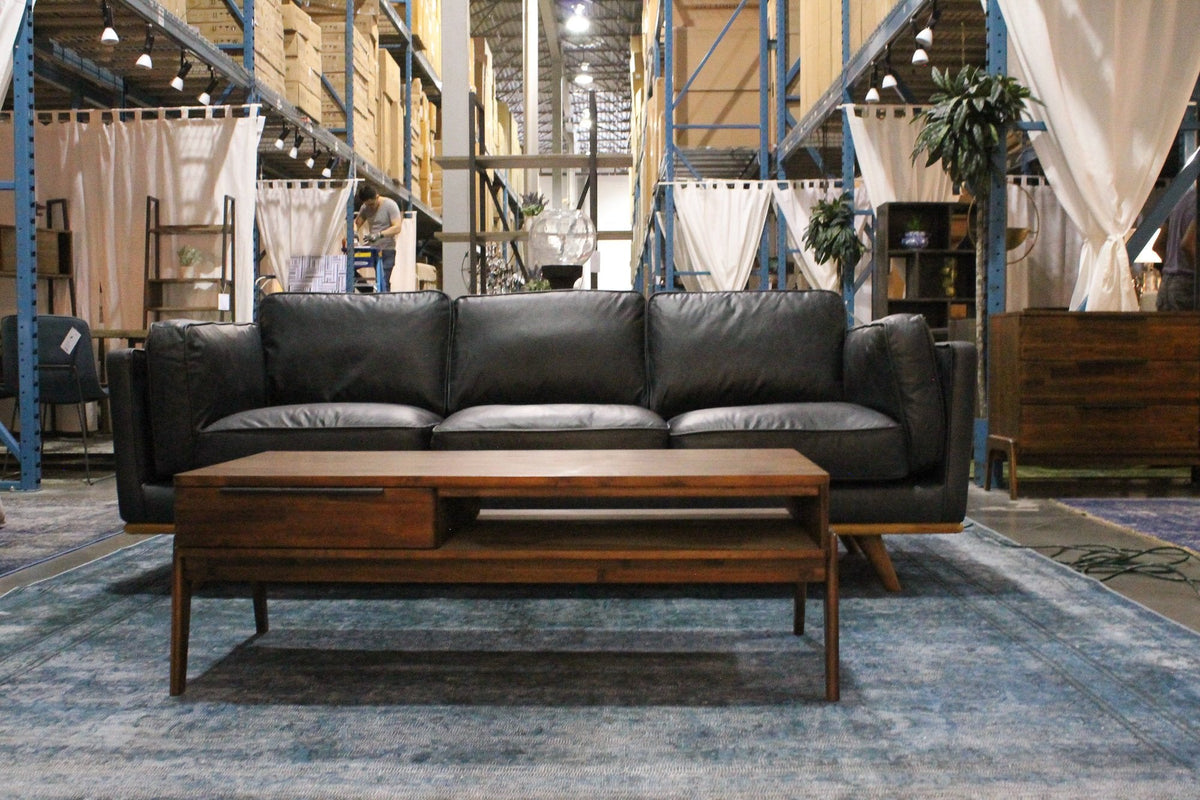 Radley Coffee Table in Brown, front view, solid acacia, view 6