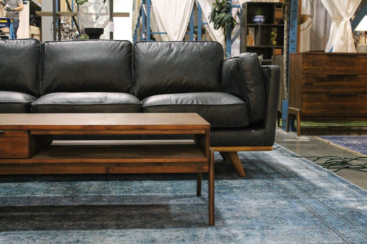 Radley Coffee Table in Brown, front view, solid acacia, view 7