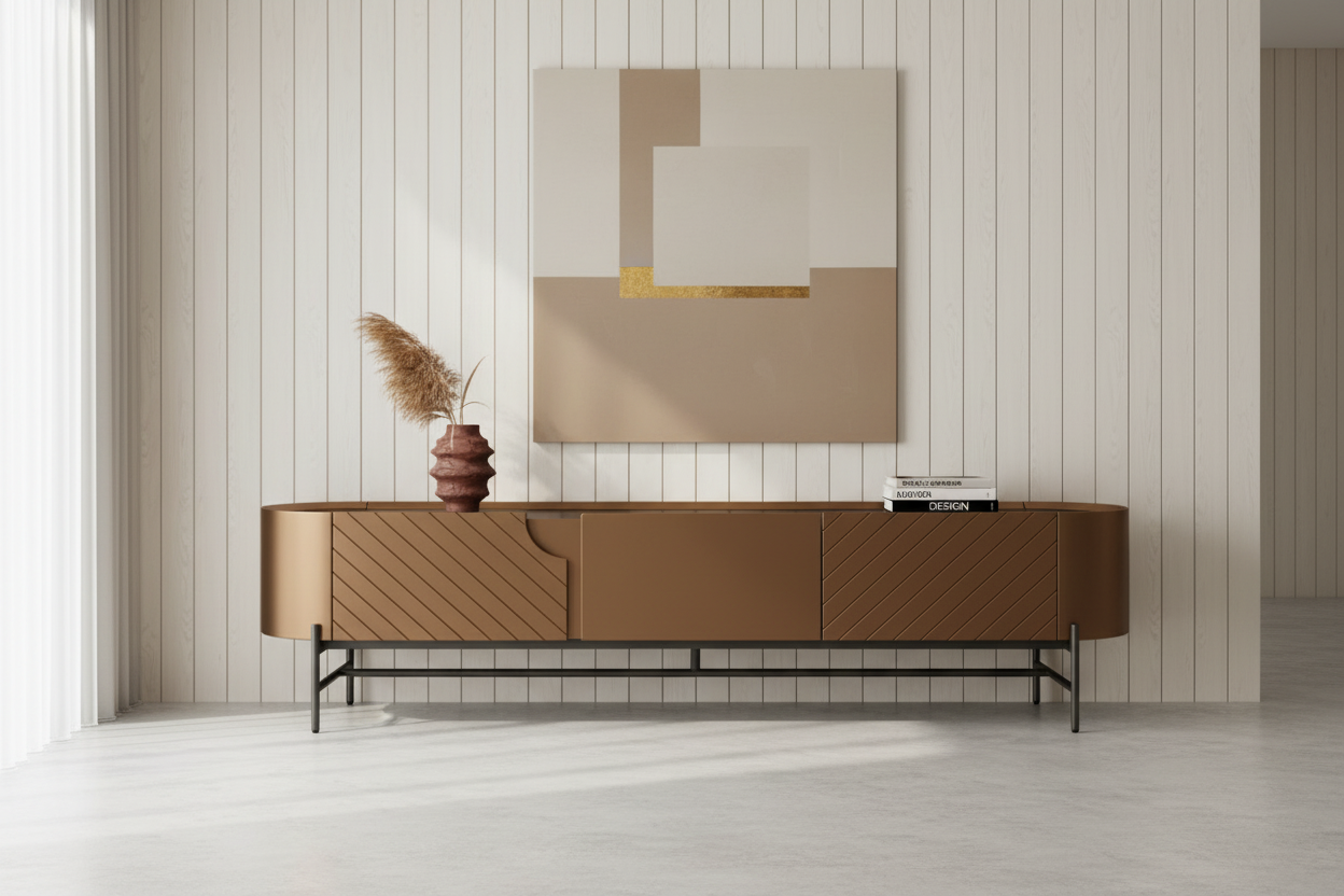 Echelon Metallic Entertainment Center