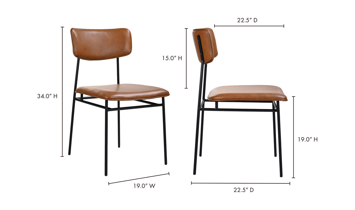 Sutton Dining Chair Brown (Set of Two)