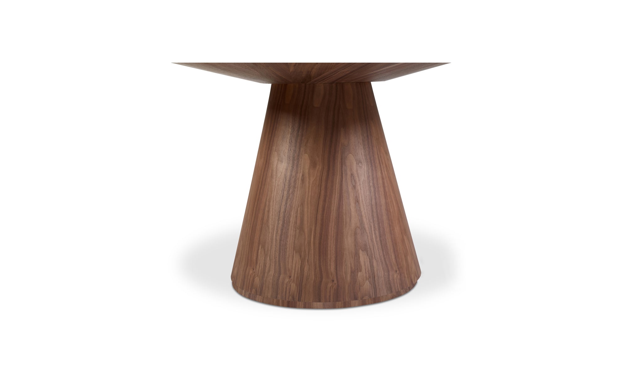 Odessa Round Dining Table Walnut Brown