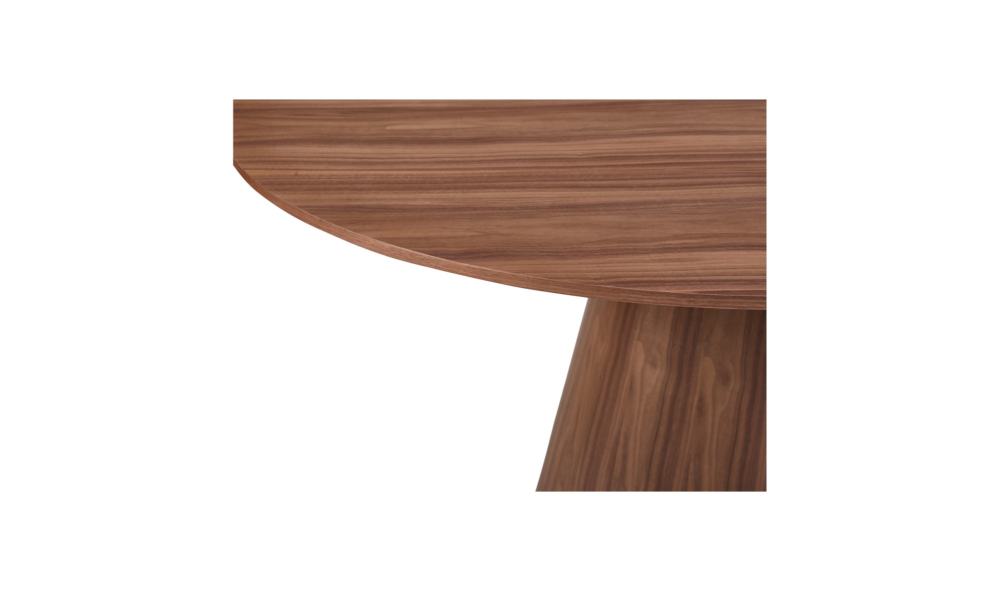 Odessa Round Dining Table Walnut Brown