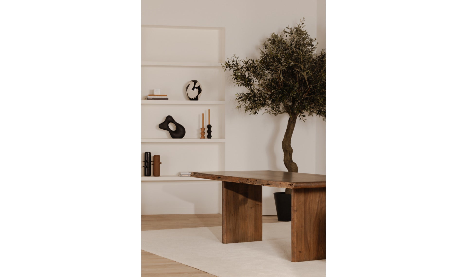 Lena Large Dining Table Brown