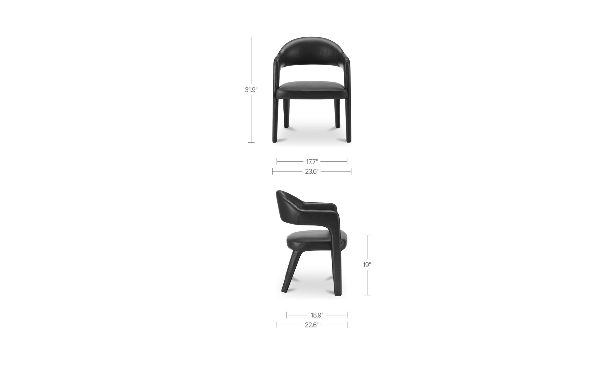 Black Leather dimensions