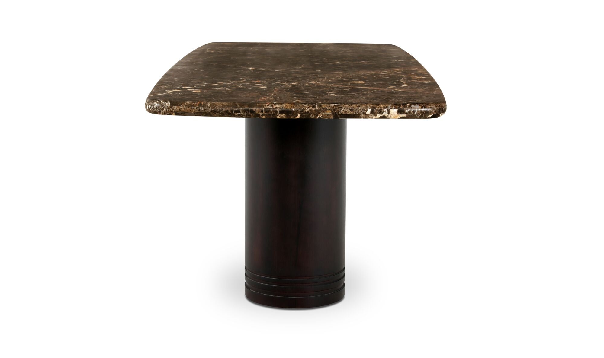 Delphine Dining Table Large Dark Emperador Marble
