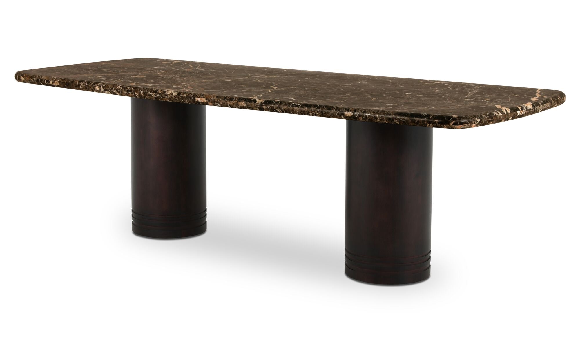 Delphine Dining Table Large Dark Emperador Marble