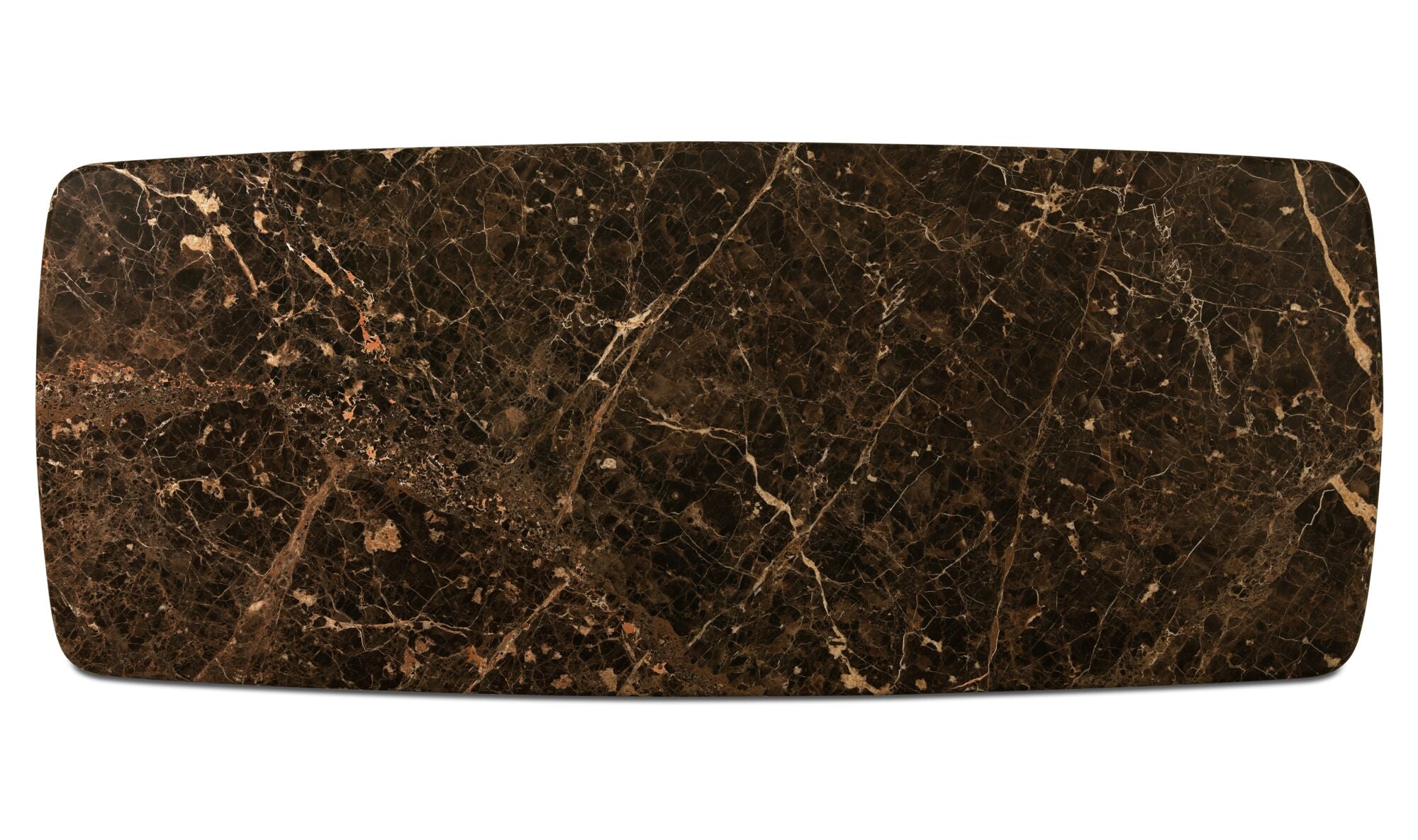 Delphine Dining Table Large Dark Emperador Marble