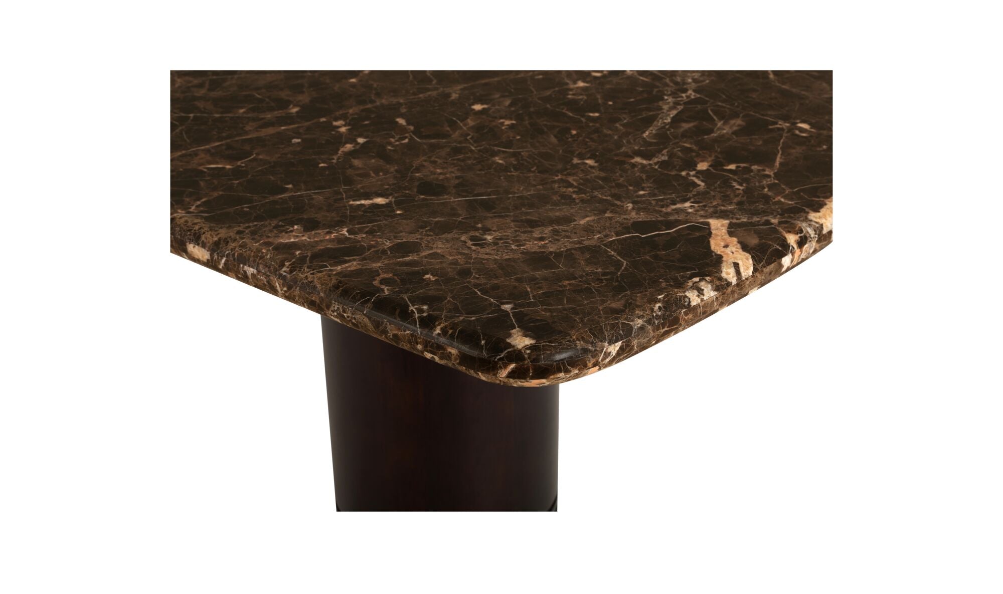 Delphine Dining Table Large Dark Emperador Marble