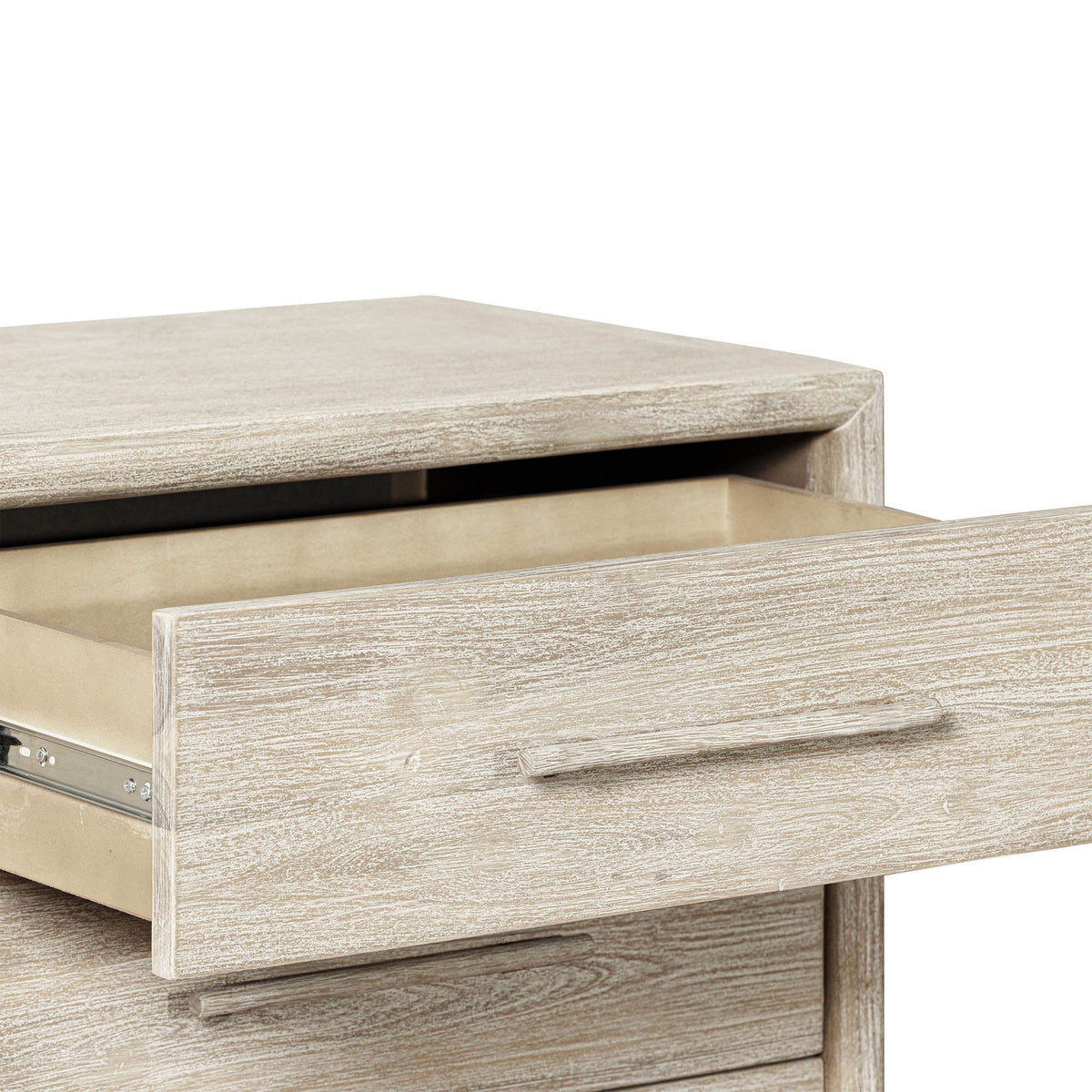 Bellano 6 Drawer Dresser in Sand, three-quarter view
