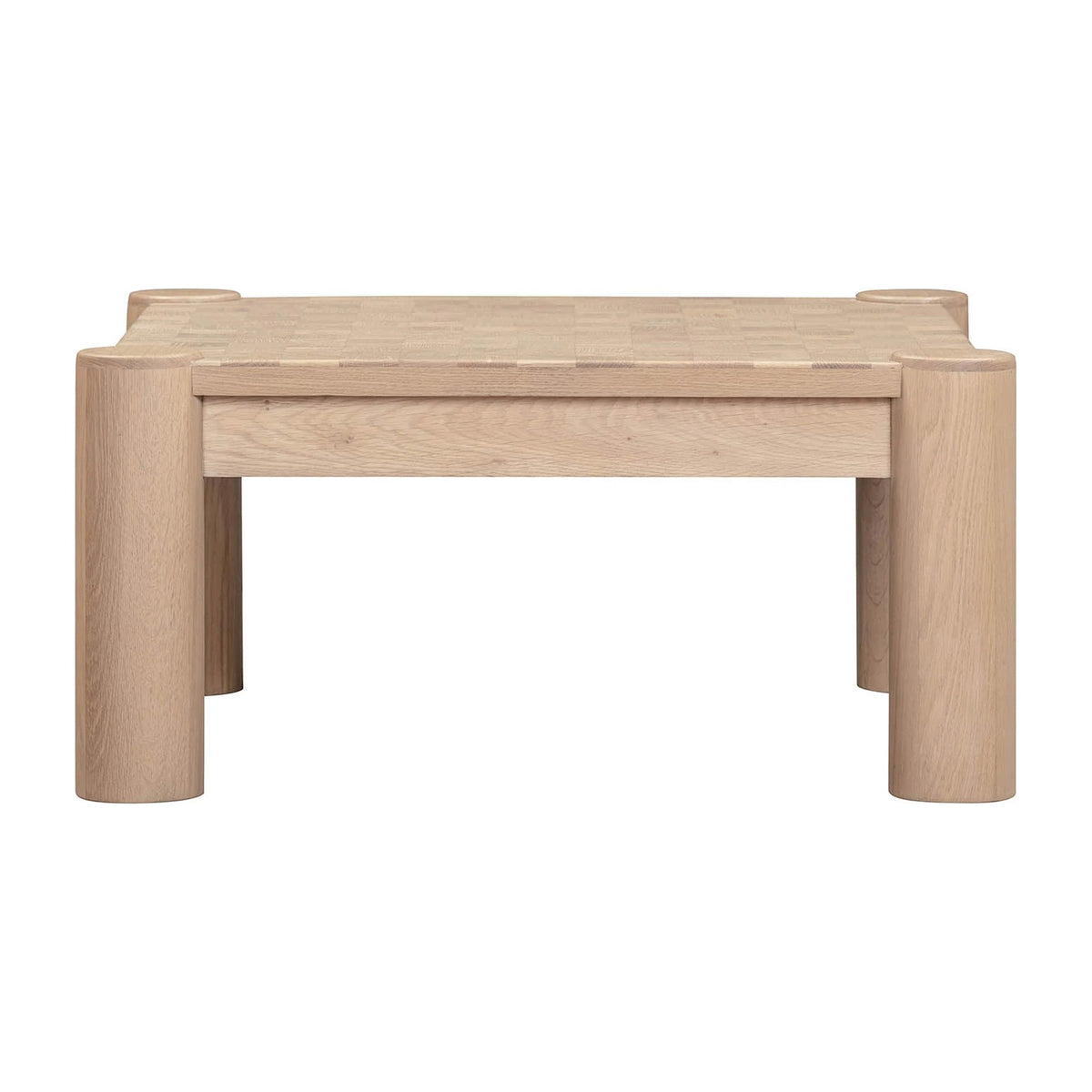 Cartmel Coffee Table in Biscotti Oak, three-quarter view