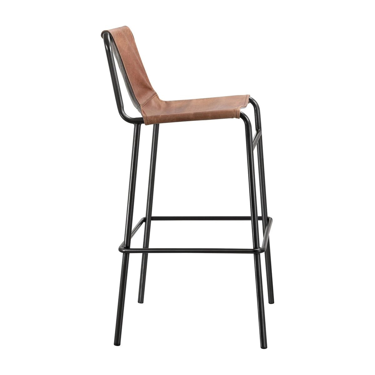 Dartmouth Counter Stool, front view, iron