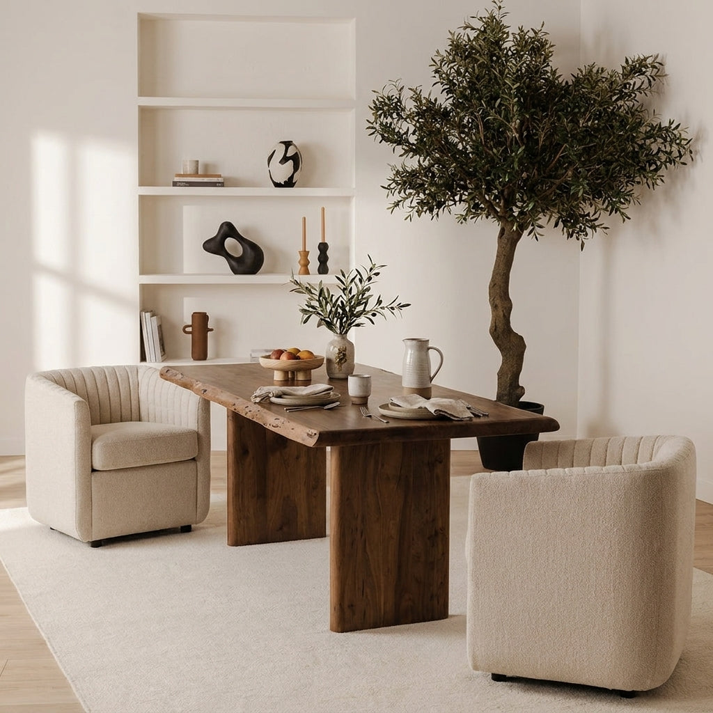 Lena Large Dining Table Brown