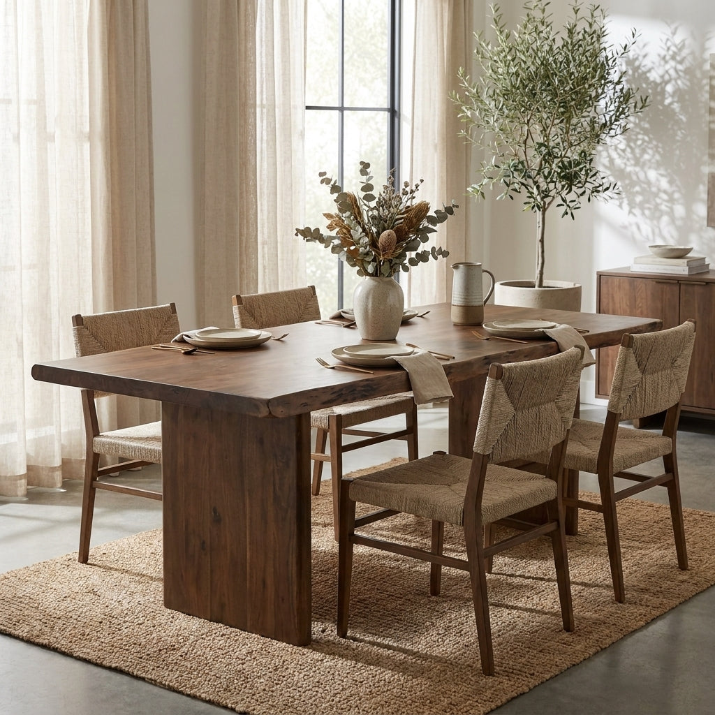 Lena Large Dining Table Brown