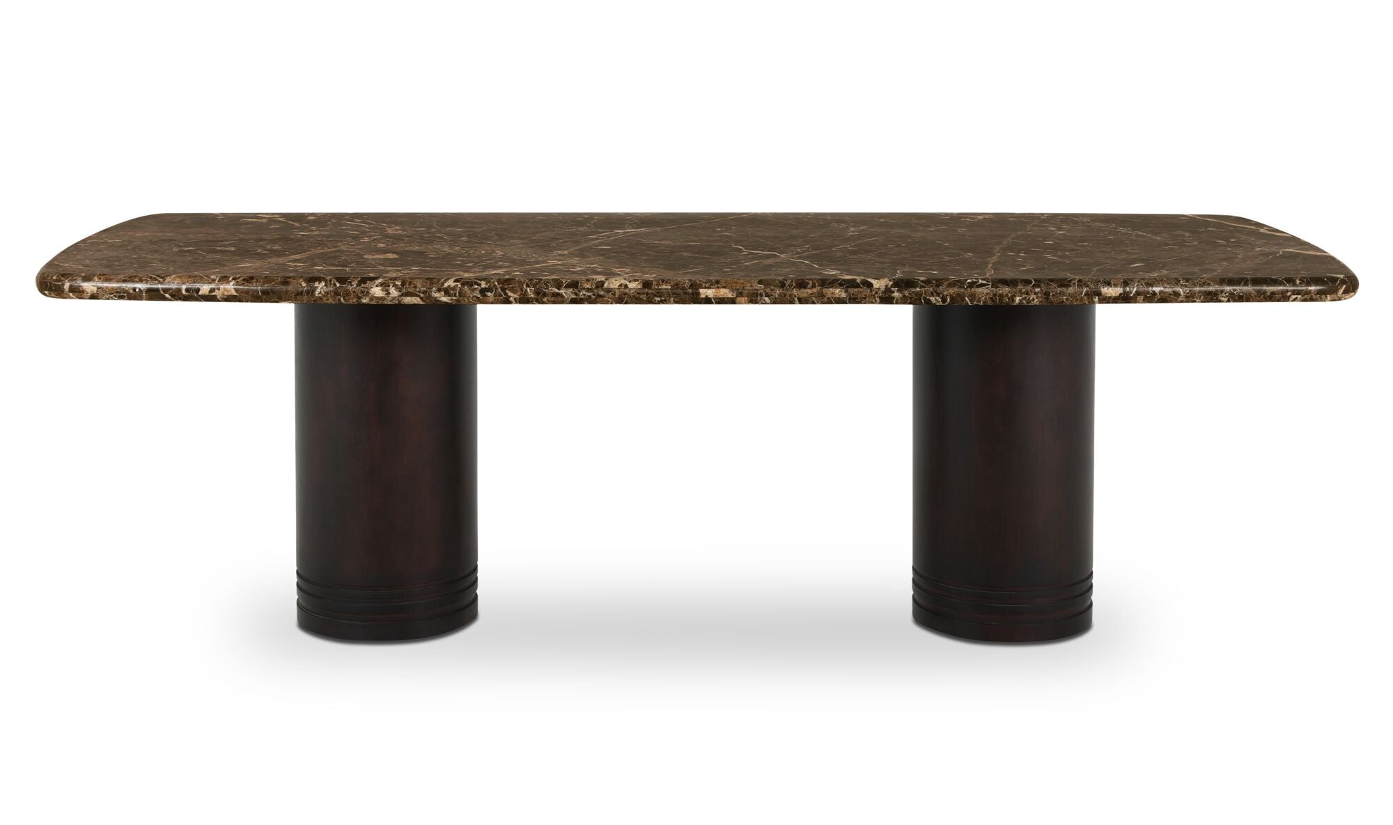 Delphine Dining Table Large Dark Emperador Marble