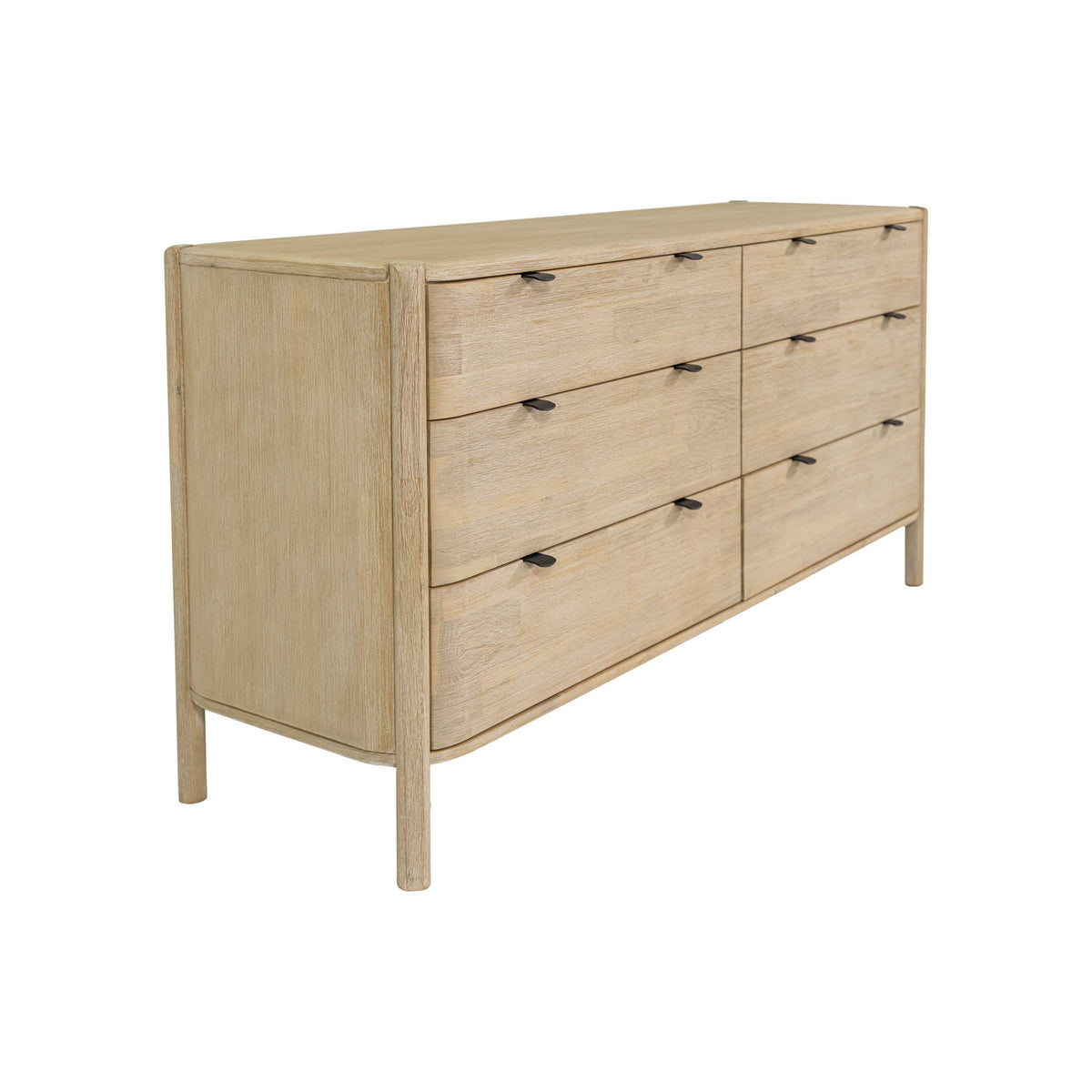 Ely 6 Drawer Dresser in Natural, detail view, view 4
