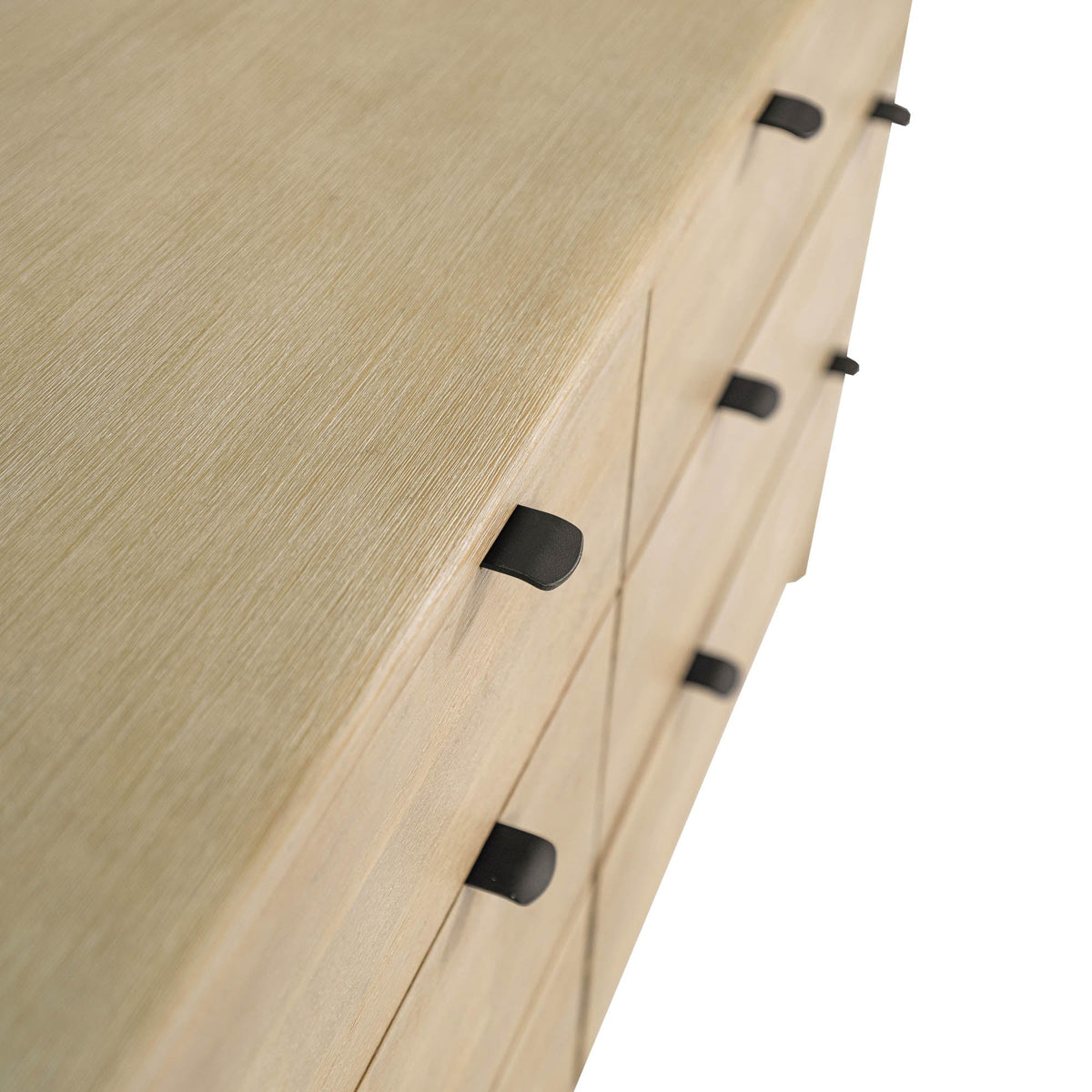 Ely 6 Drawer Dresser in Natural, front view, acacia, view 6