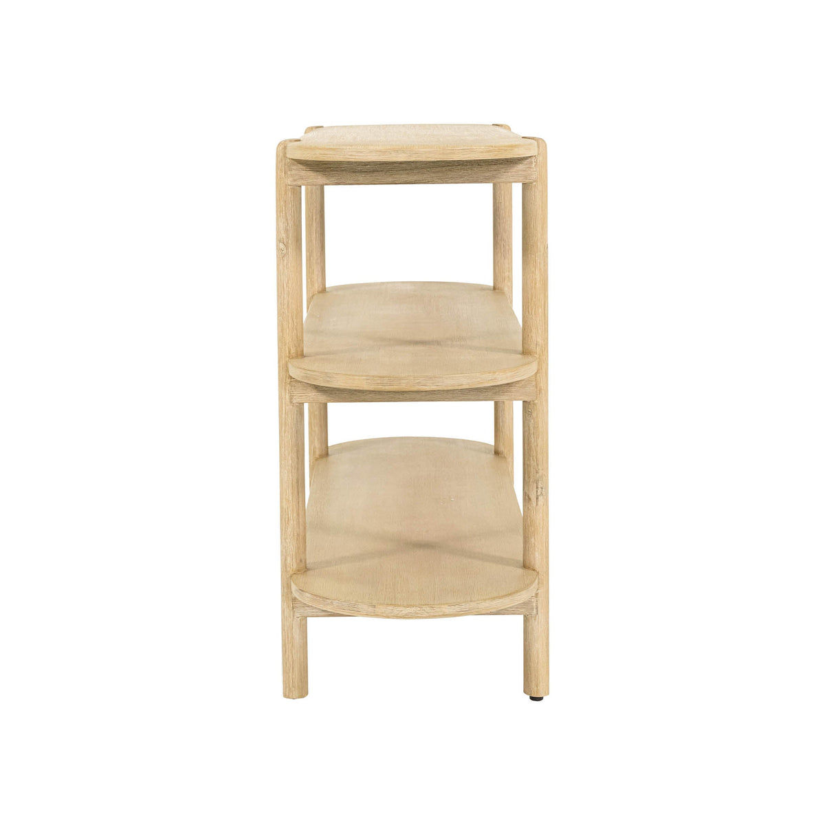 Ely Console in Natural, front view, acacia, view 4