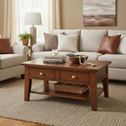 Inglewood Coffee Table, styled in a living room