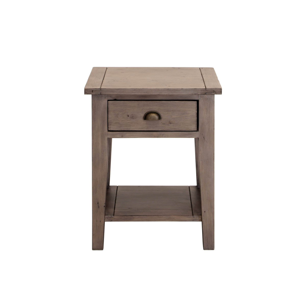 Inglewood Side Table in Sundried, three-quarter view