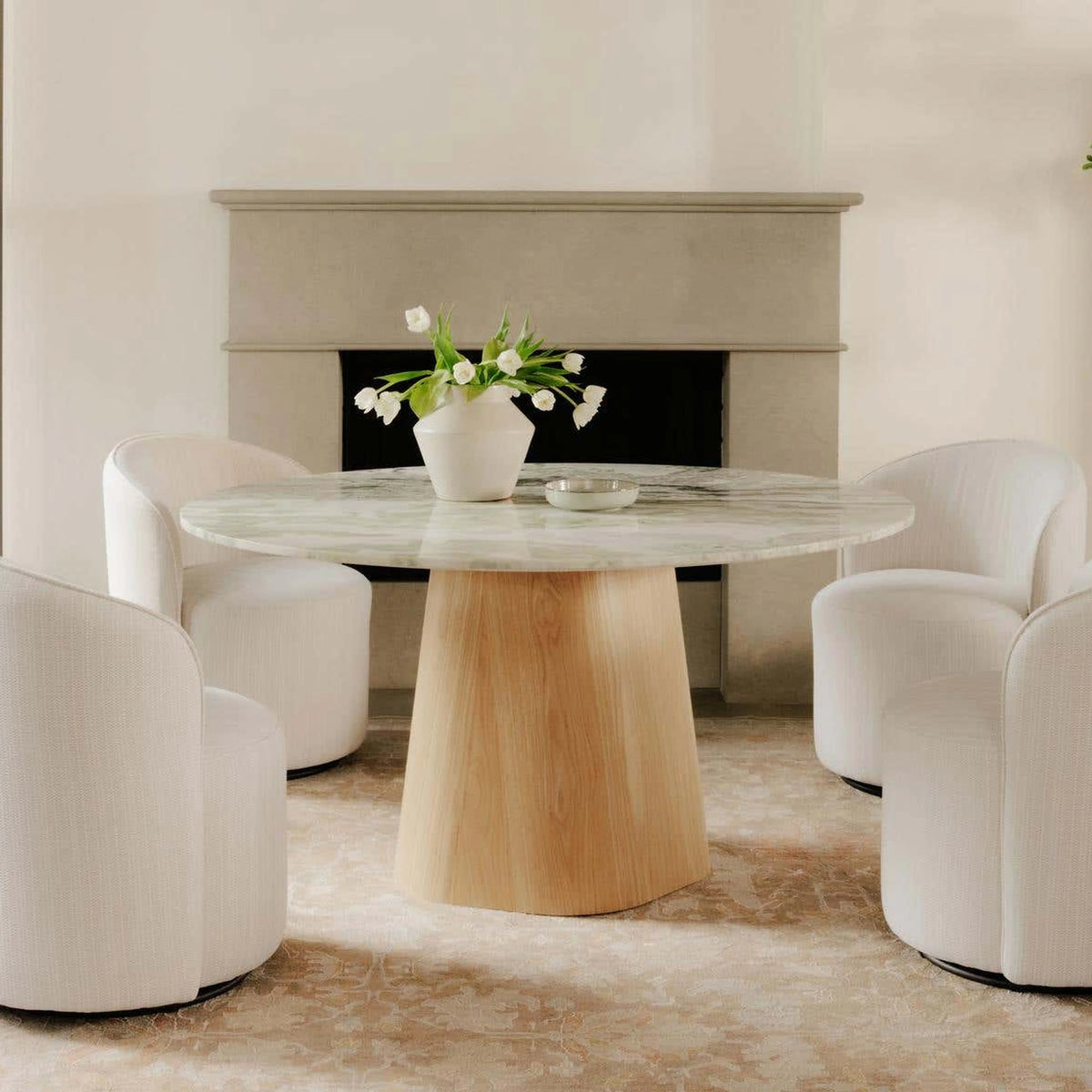 Enfield Dining Table, in a dining room