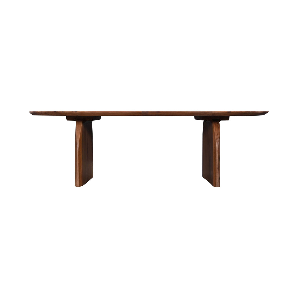 Deia Coffee Table in Pecan, three-quarter view, view 2