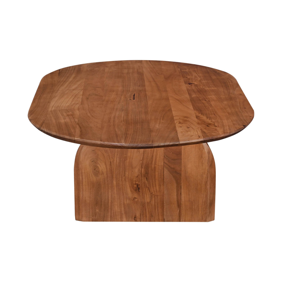 Deia Coffee Table in Pecan, detail view