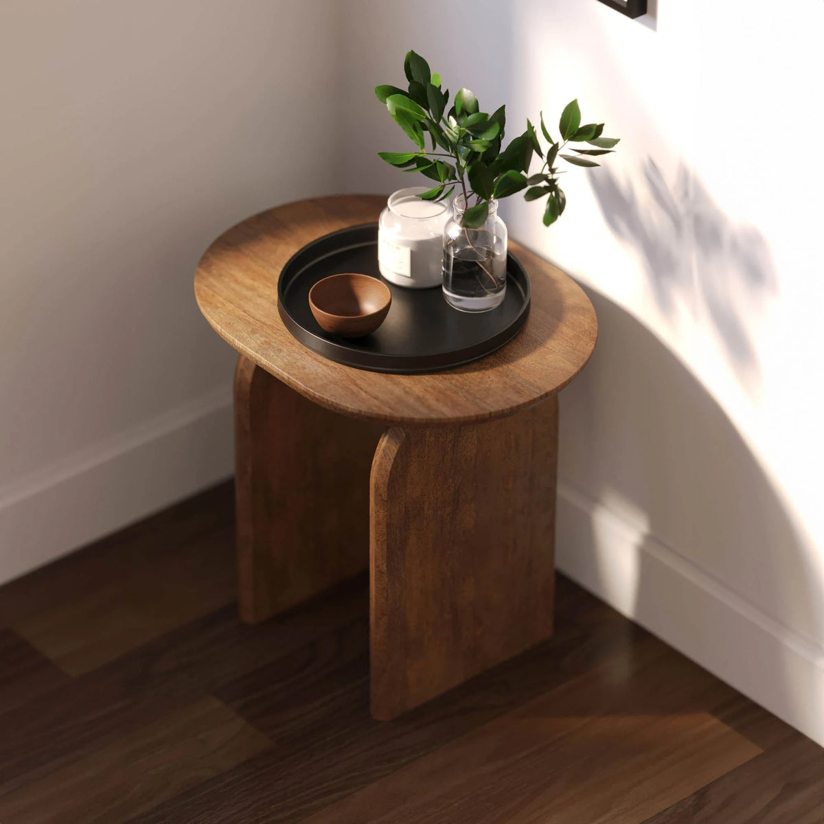 Deia Side Table, beside the sofa