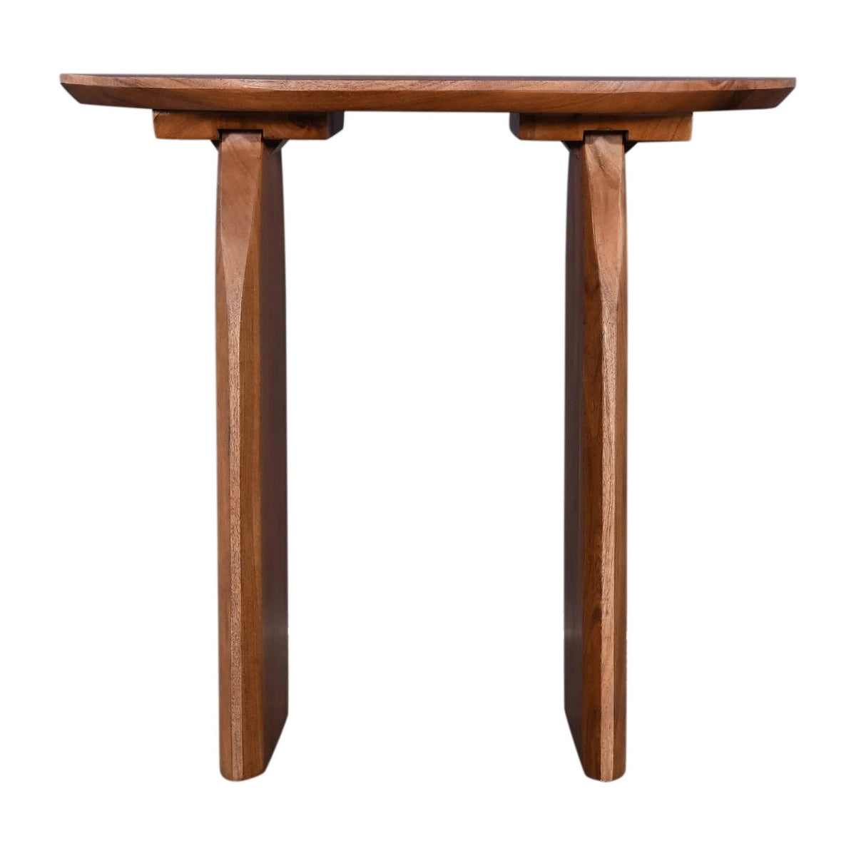 Deia Side Table in Pecan, three-quarter view, view 2