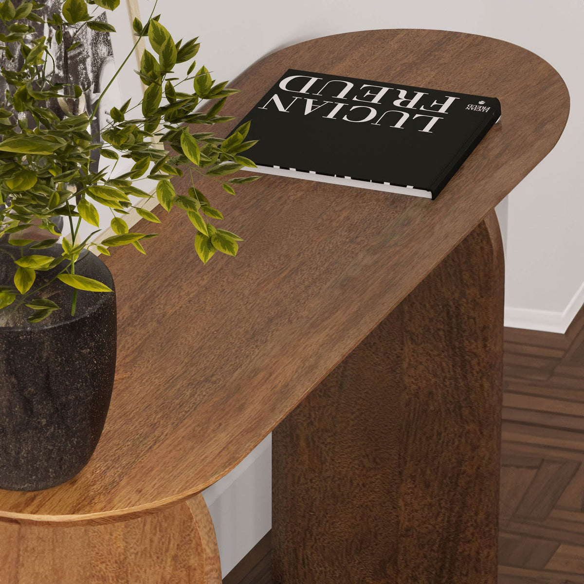 Deia Console in Pecan, detail view, view 9
