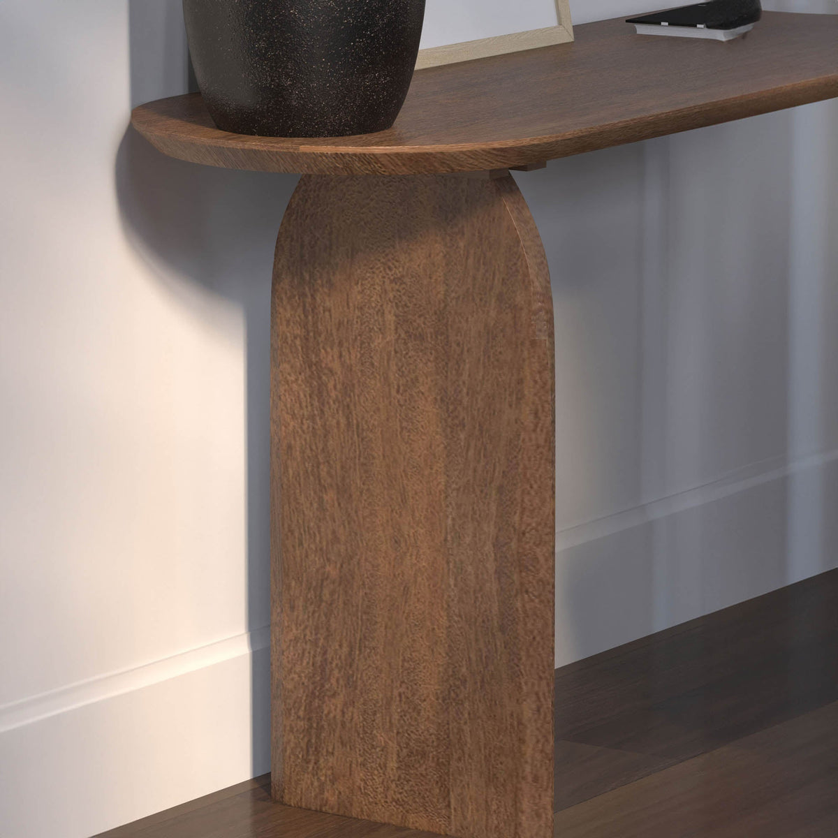 Deia Console in Pecan, detail view, view 8