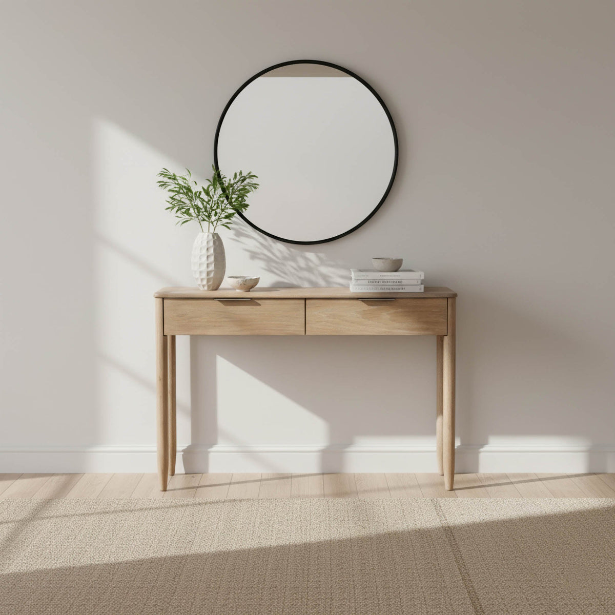 Konstanz Console in Sand, front view, fsc oak, view 3