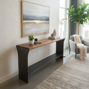 Ramsey Console, styled in a room