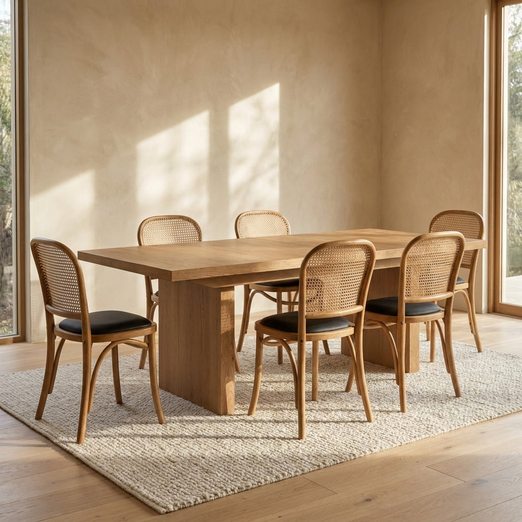 Lowell Extension Oak Dining Set