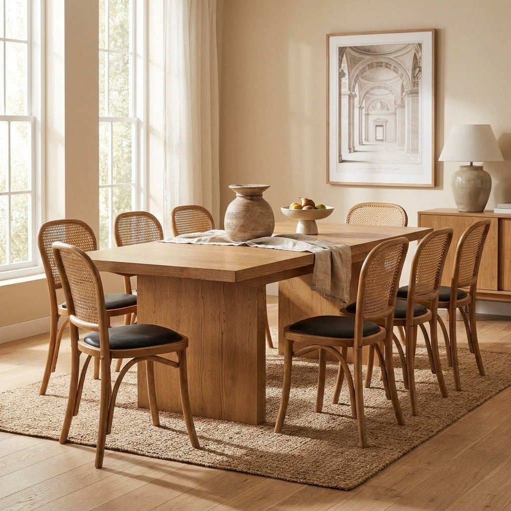 Lowell Extension Oak Dining Set