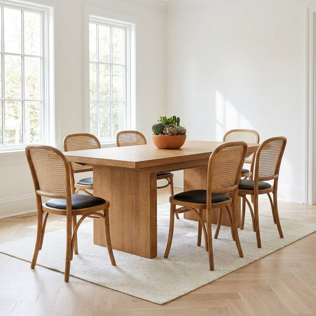 Lowell Extension Oak Dining Set
