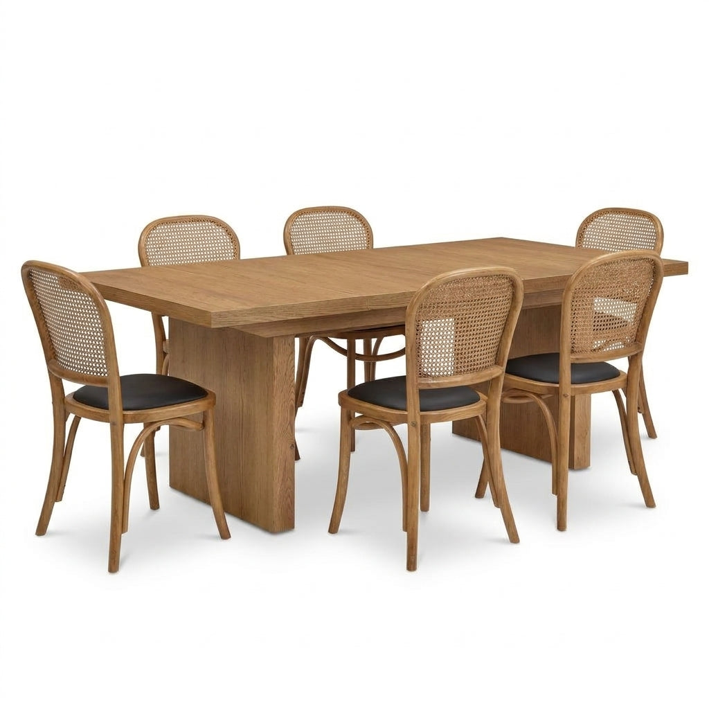 Lowell Extension Oak Dining Set