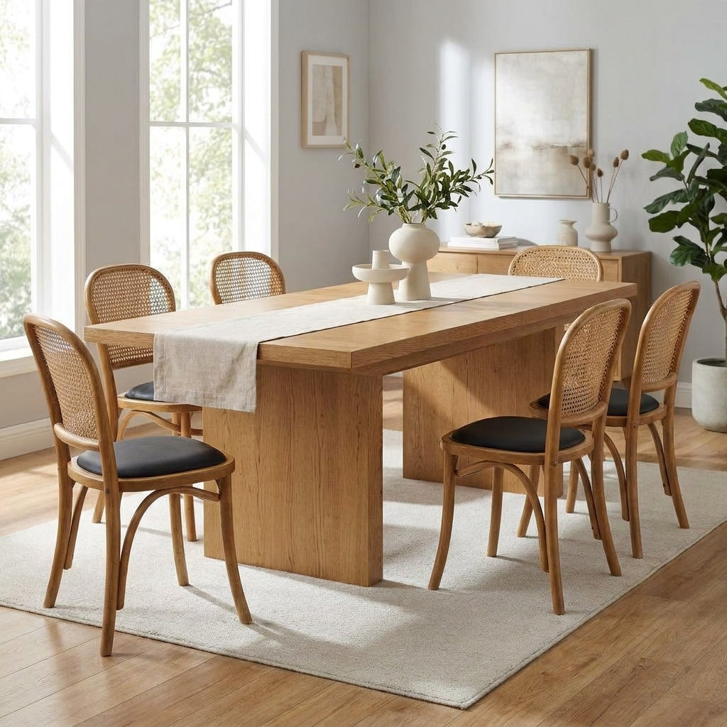 Lowell Extension Oak Dining Set