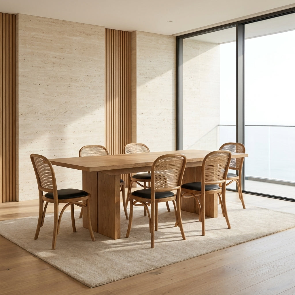 Lowell Extension Oak Dining Set
