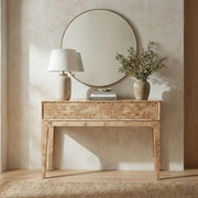 Marlow Console Table, styled in a room