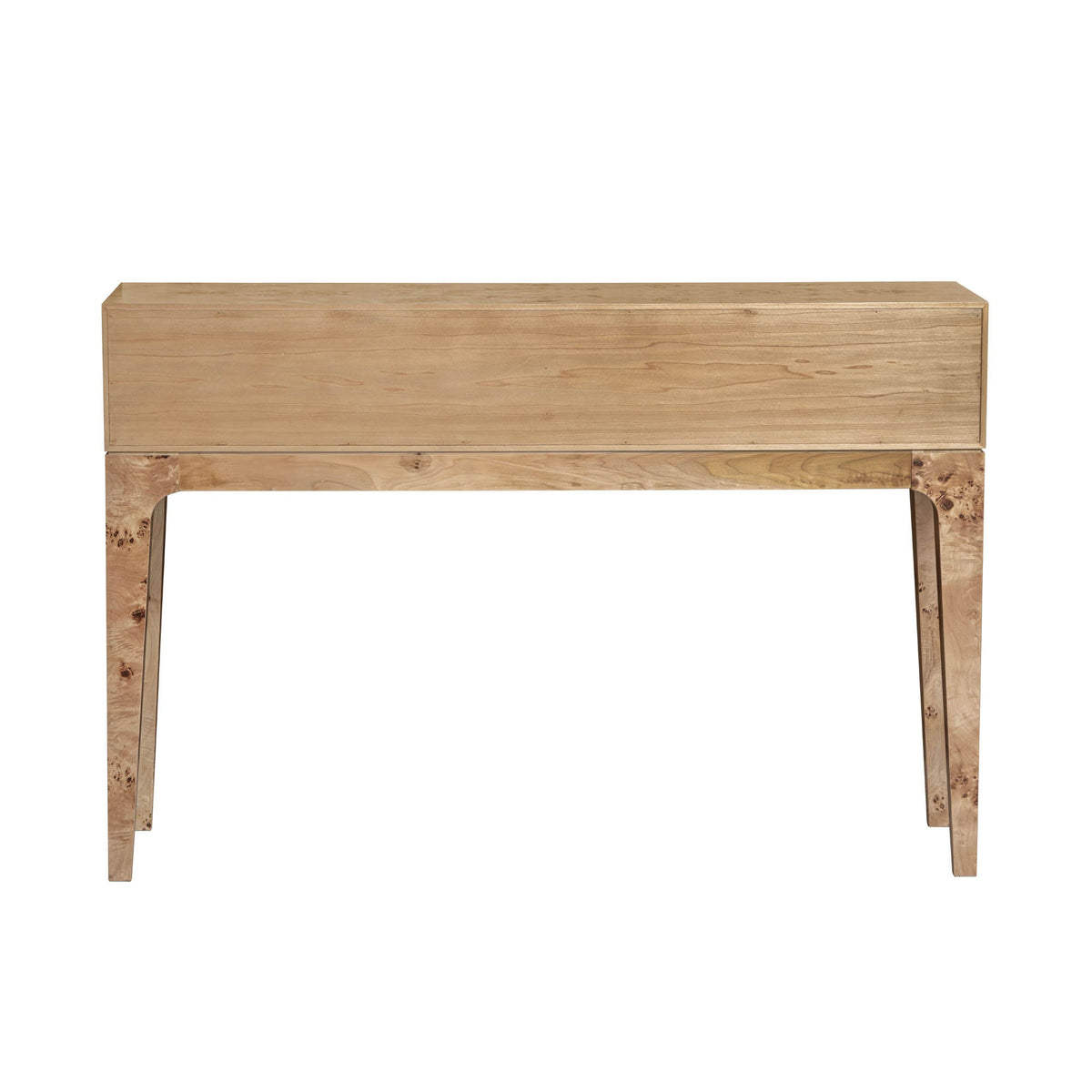 Marlow Console Table in Light Burl, detail view, view 2