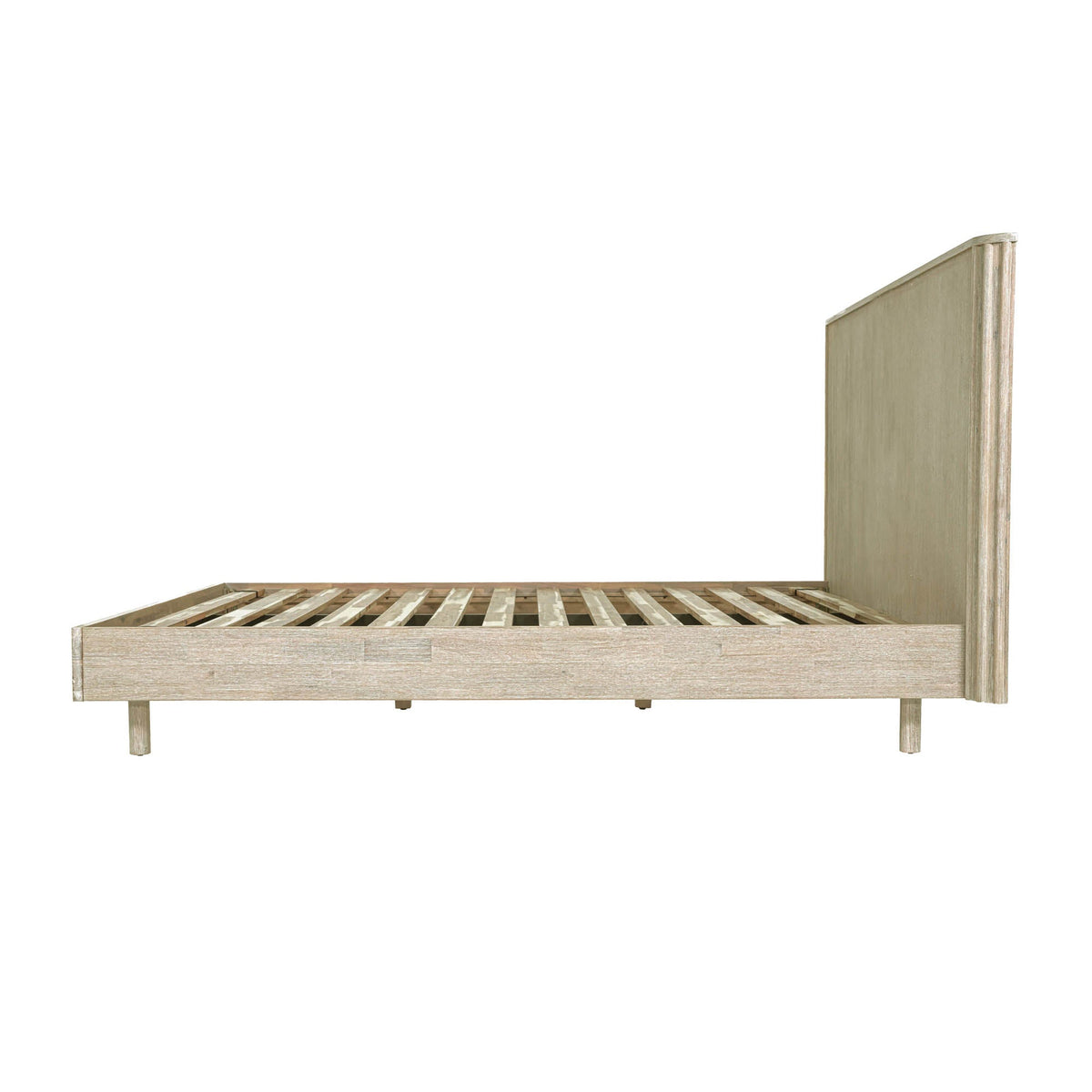 Ostend Single Bed in Natural White Washed, detail view