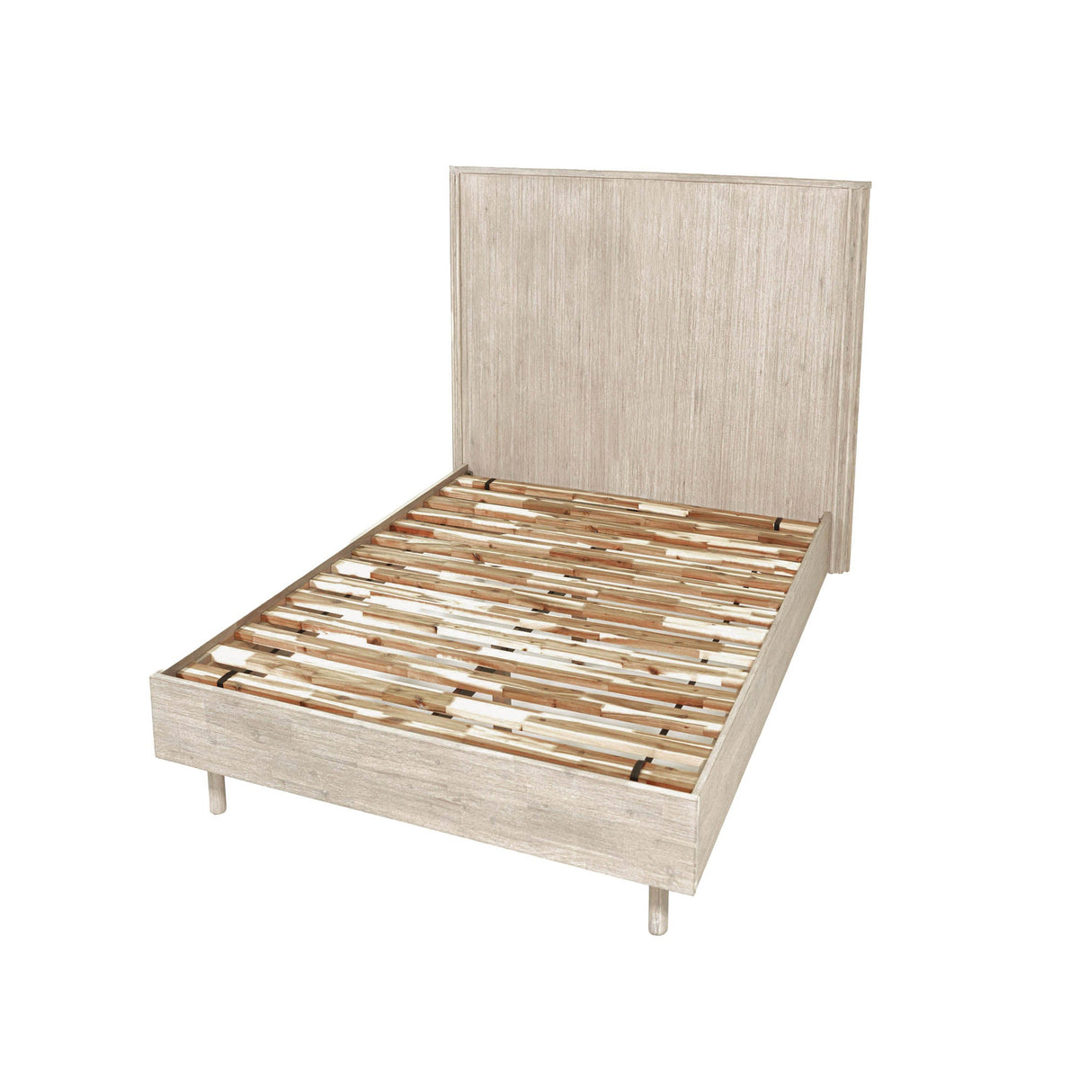 Ostend Single Bed in Natural White Washed, detail view, view 3