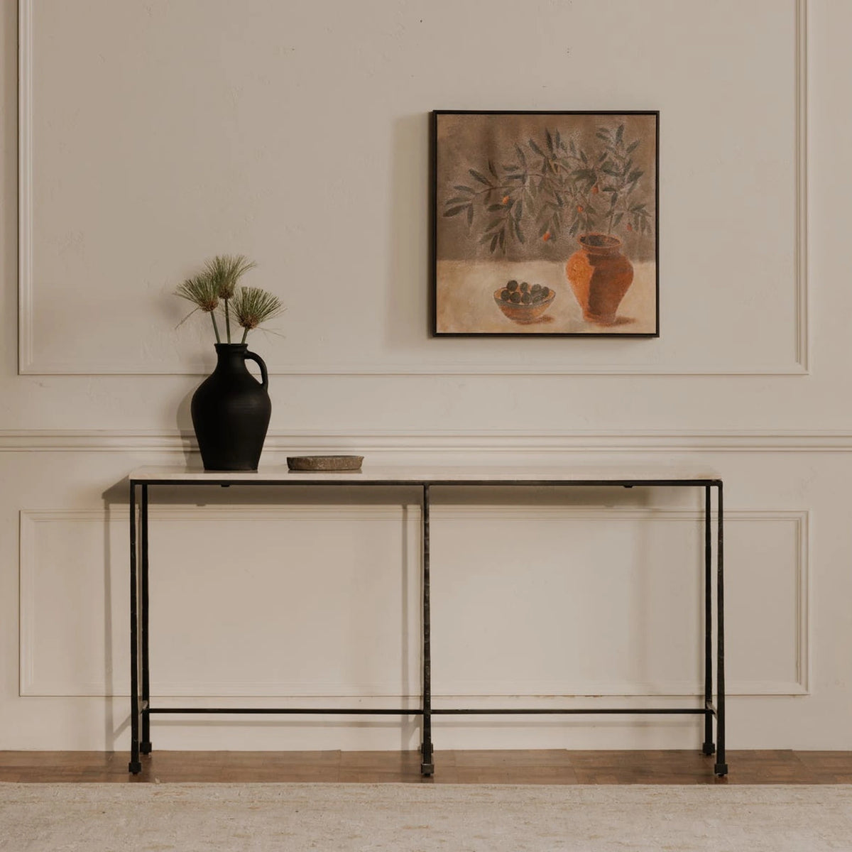 Roscoff Console Table, styled in a room