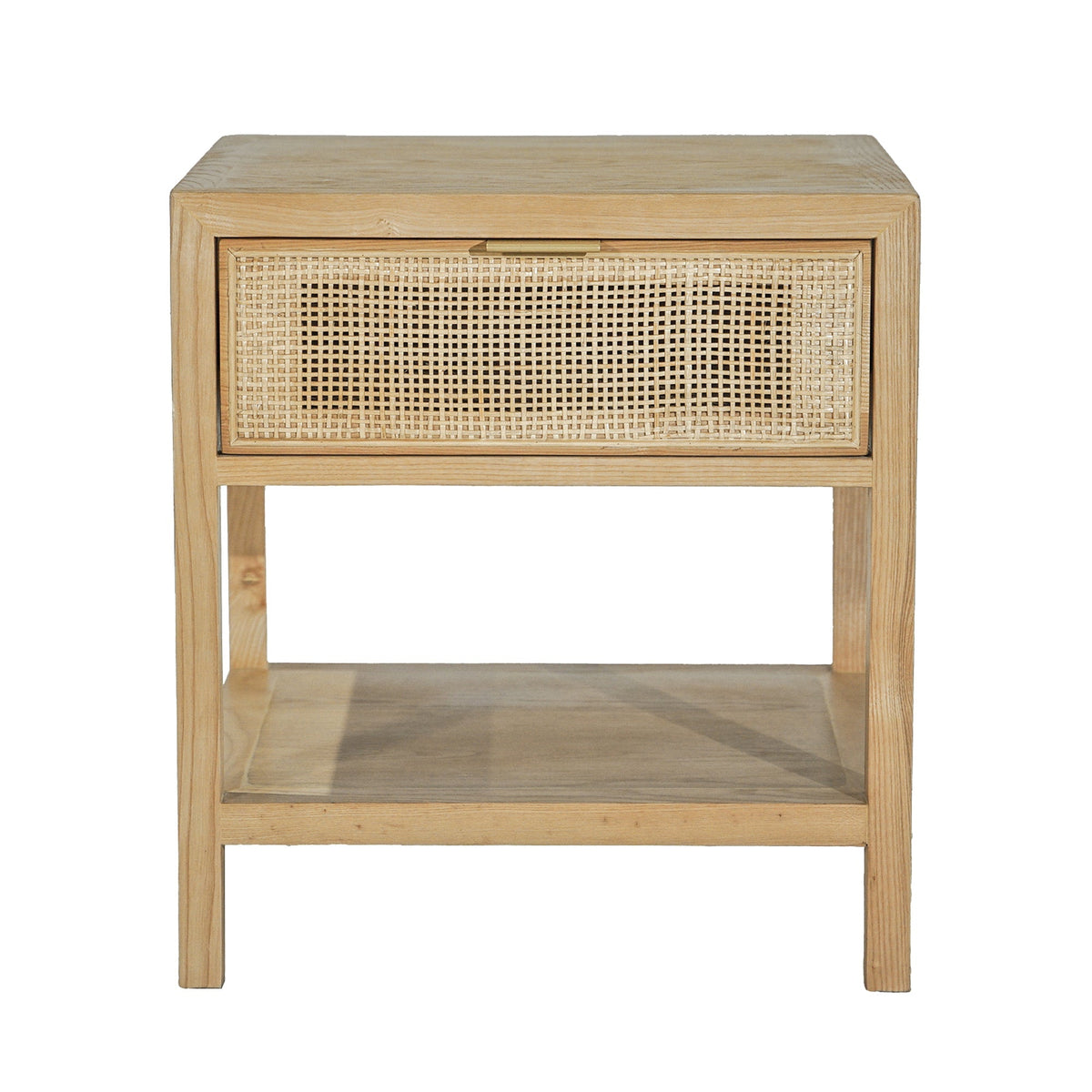 Corwin Side Table in Natural, three-quarter view