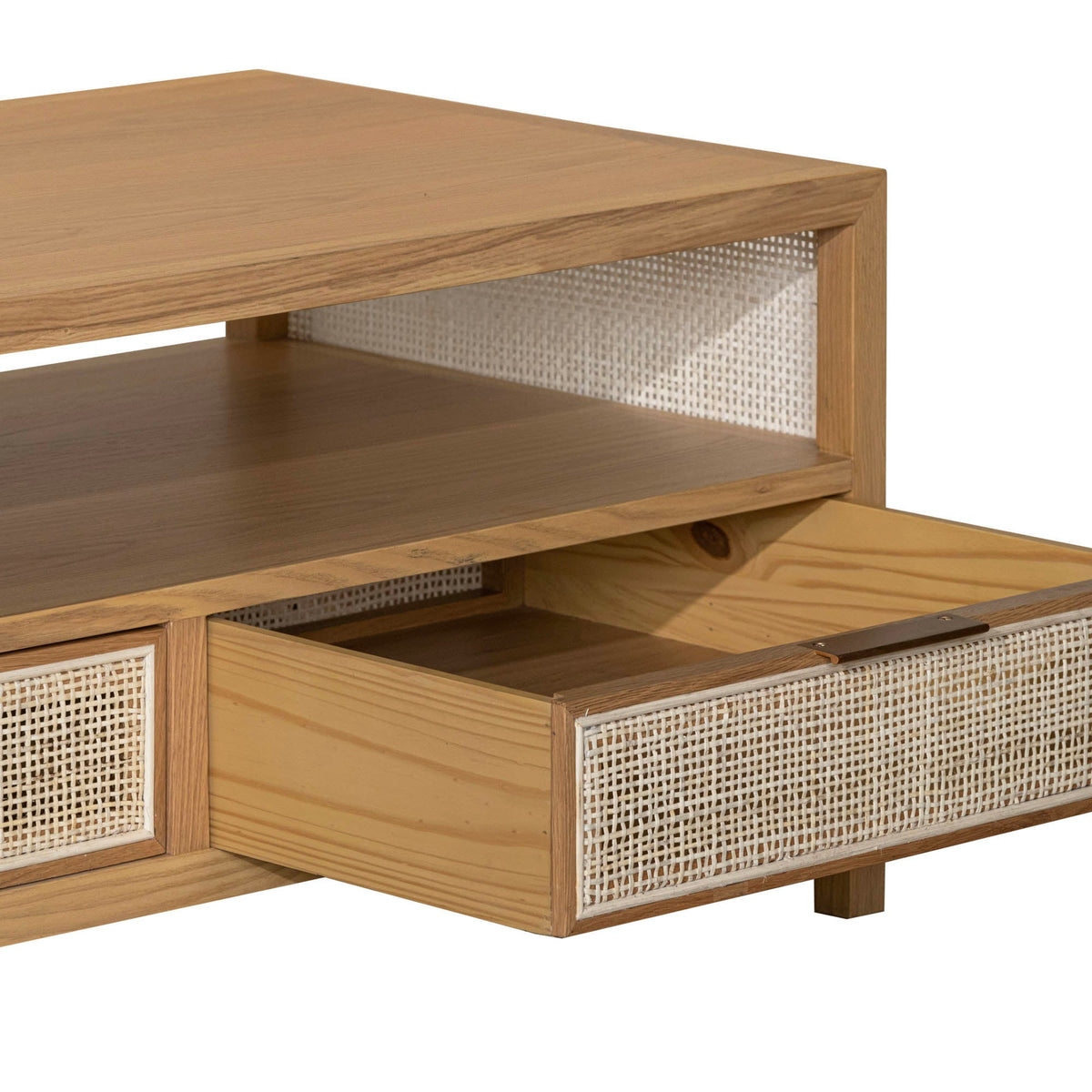 Corwin Coffee Table in Natural, detail view