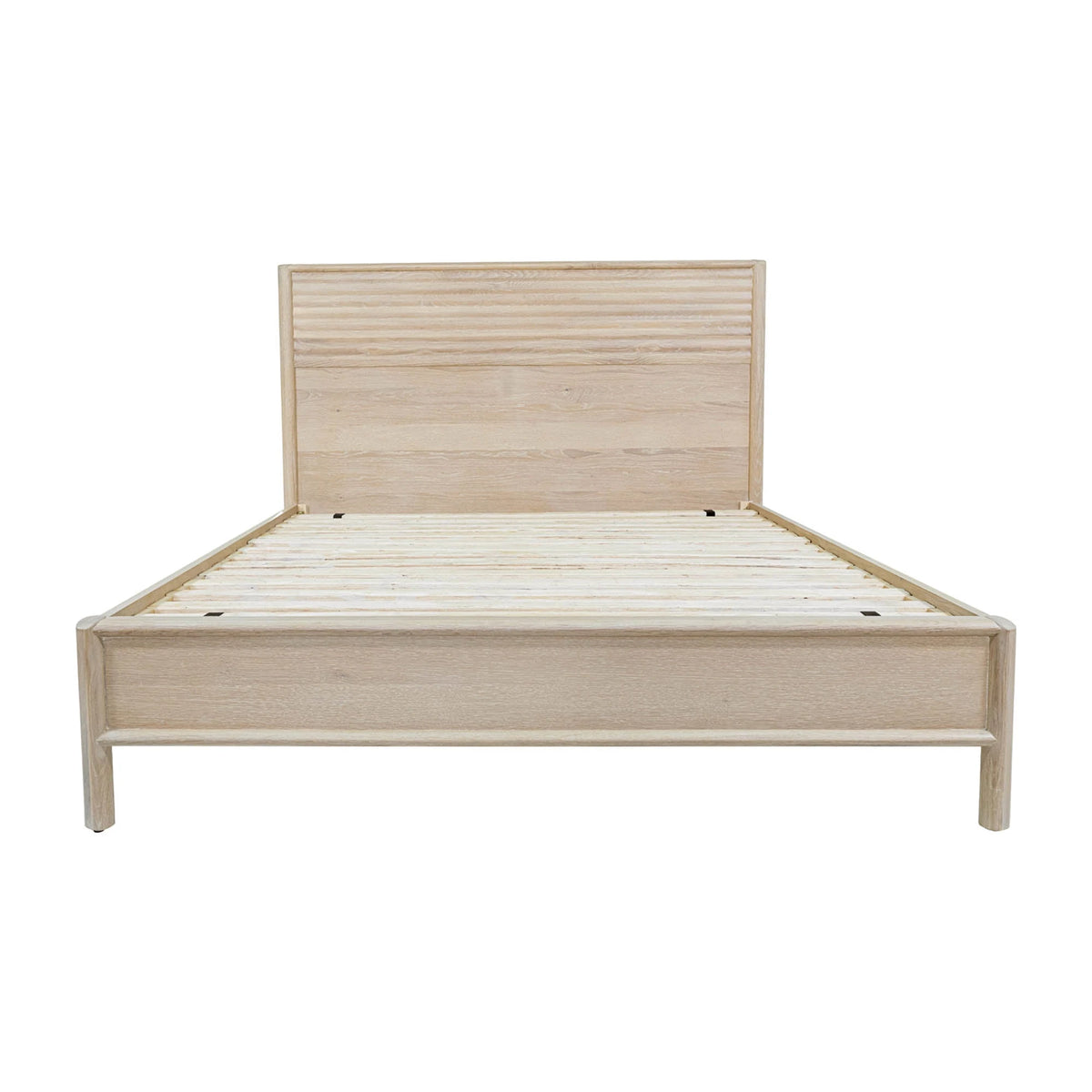 Ridgeline Bed in Light Oak, three-quarter view