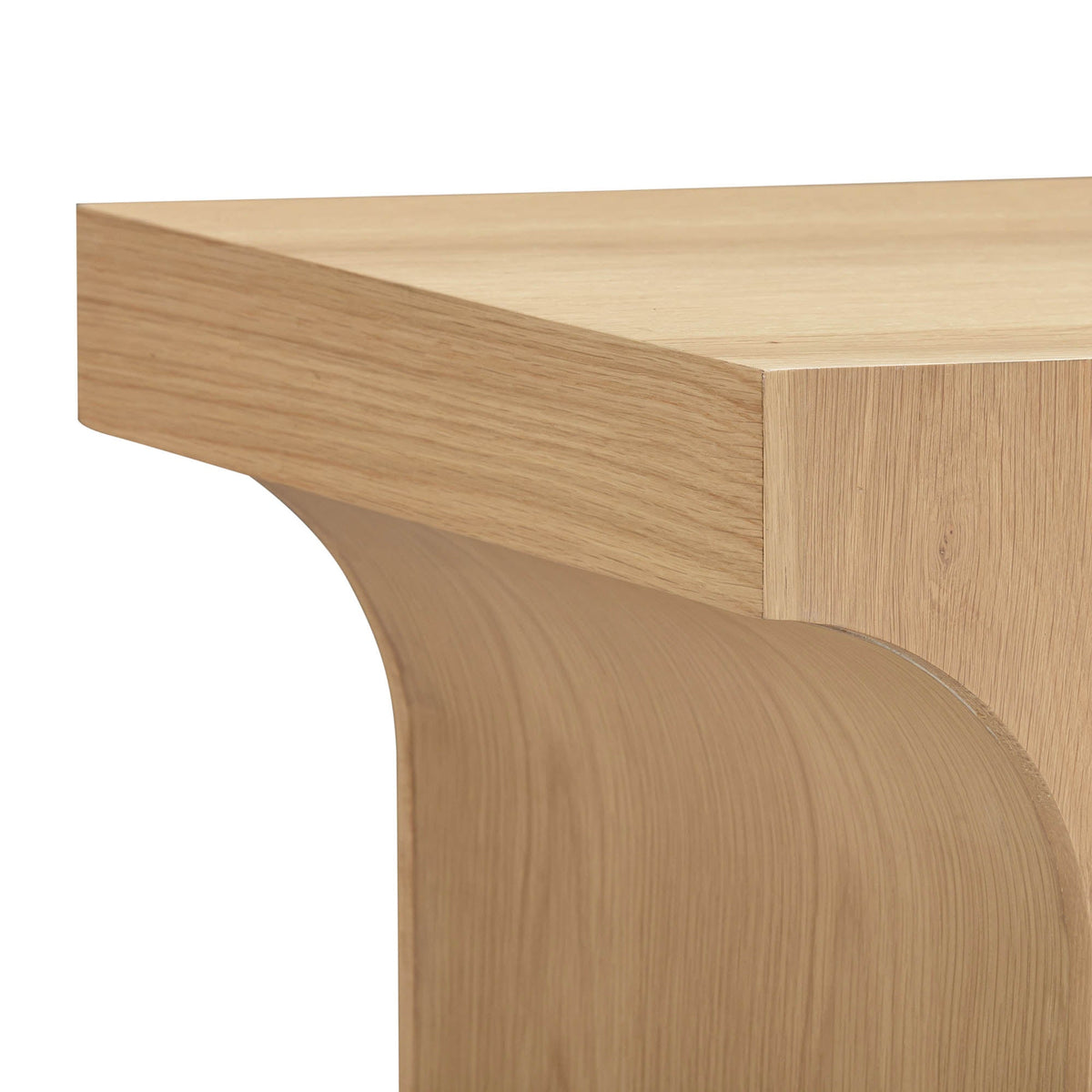 Barga Umbrella Side Table in Brush White Wash, detail view, view 2